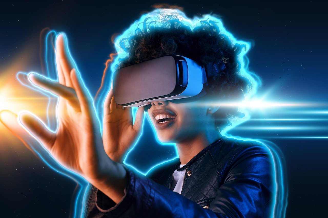 metaverse, virtual reality, woman